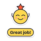 Sticker: Dopa: Great job!