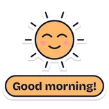 Sticker: Sero: Good morning!